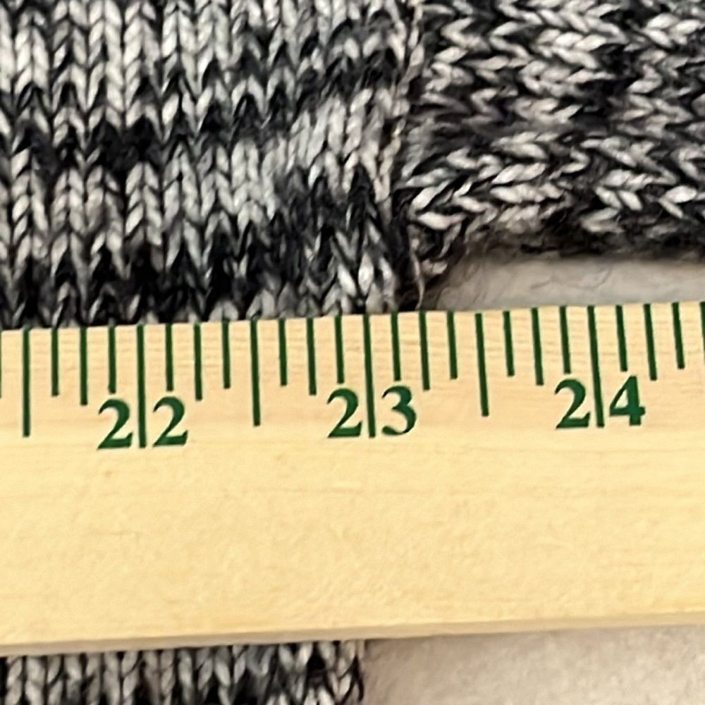 Madewell Cropped Boatneck Sweater Womens Size Medium Black White Threadmix - Picture 5 of 9